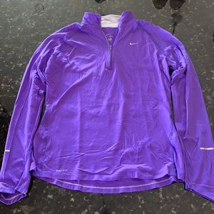 Nike Dri-Fit Pruple Longsleeve QuarterZip